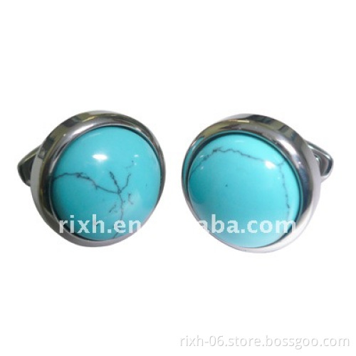 fashion metal titanium square metal cufflink